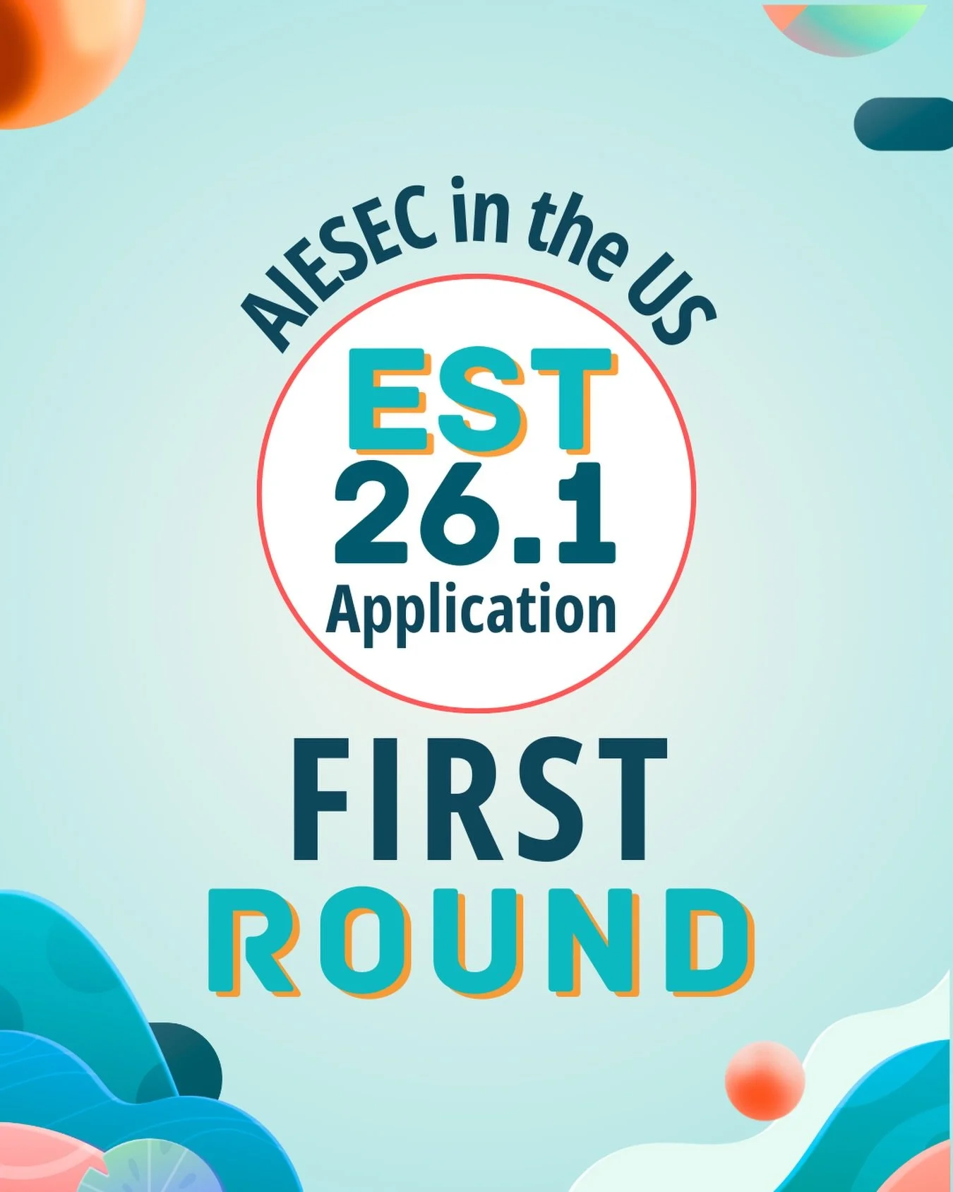 Hey AIESEC! 
We&rsquo;re calling all changemakers around the world that will help carry change! 🌊

Don&rsquo;t miss out on the opportunity to join a team creating an impact beyond borders 🌎

What do you say!? 

EST Apications are now open! 

 Appli