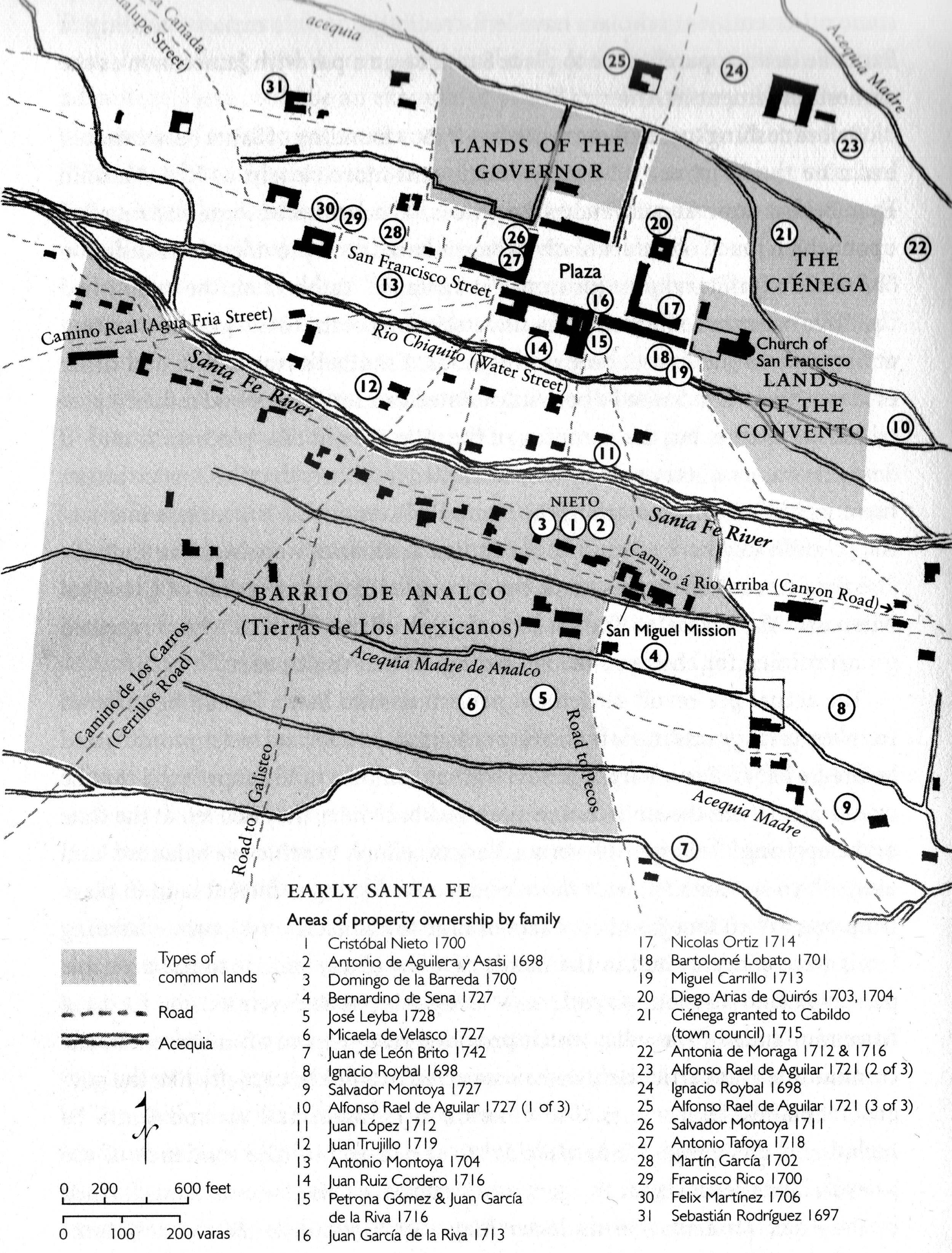 25 - Downtown Santa Fe 1730 (Map 3)