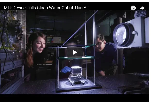 Featured video: Pulling drinking water out of thin air