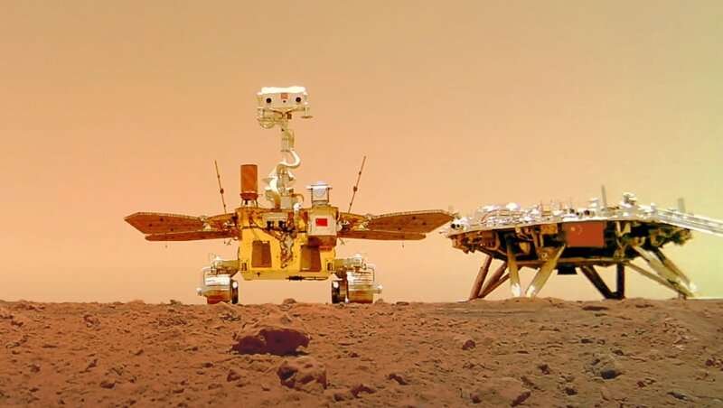 Data from Mars rover Zhurong shows evidence of wind, and possibly water, erosion