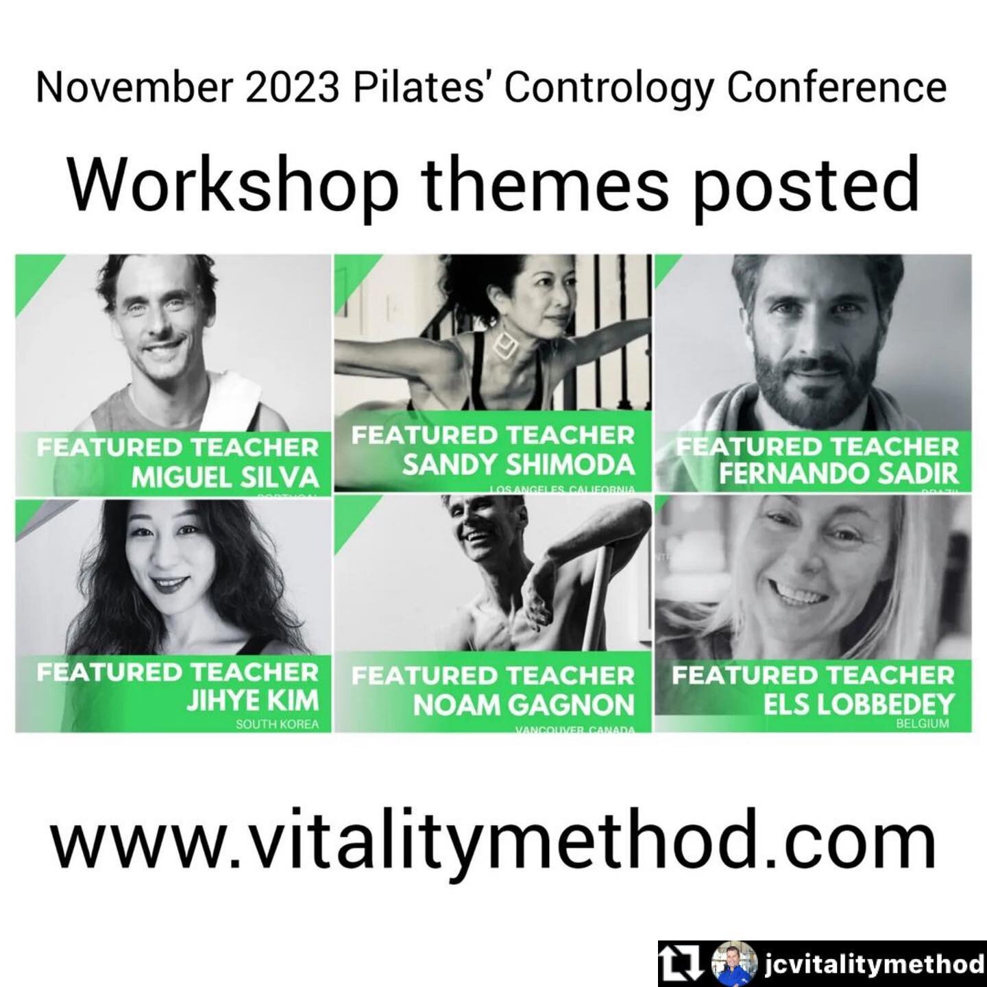 Conference themes and hotels have been added to www.vitalitymethod.com
This event will be epic!
Register now for huge early discount package pricing (highly recommended for the best experience) or choose individual workshops.

#vitalitymethod #pilate