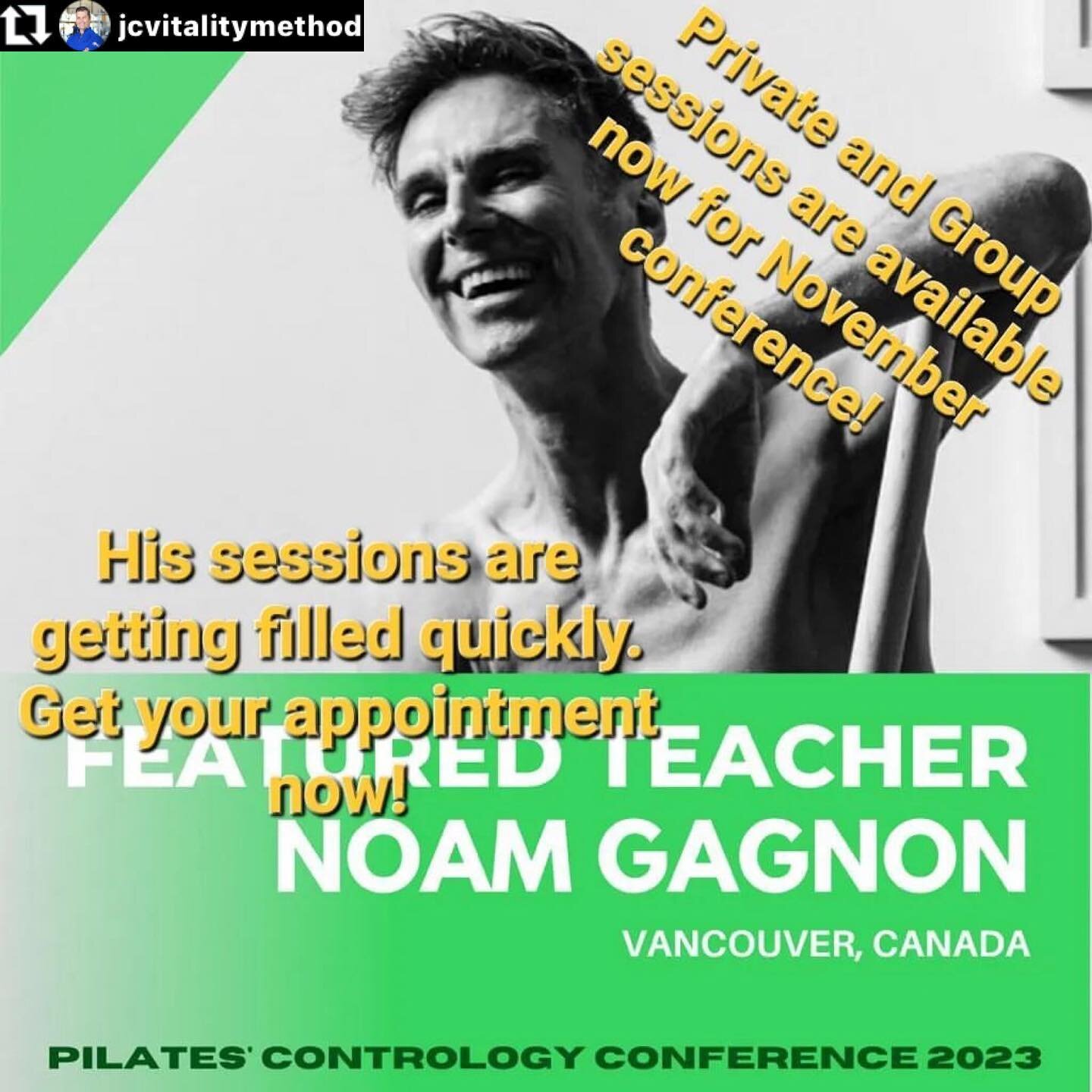 Noam is getting booked up fast. He will be at the studio 2 days before the conference for additional private and group sessions.  Get your appointment now!
Clink in bio link to register. 
#vitalitymethod #pilates #atlantapilates #authenticpilatesunio