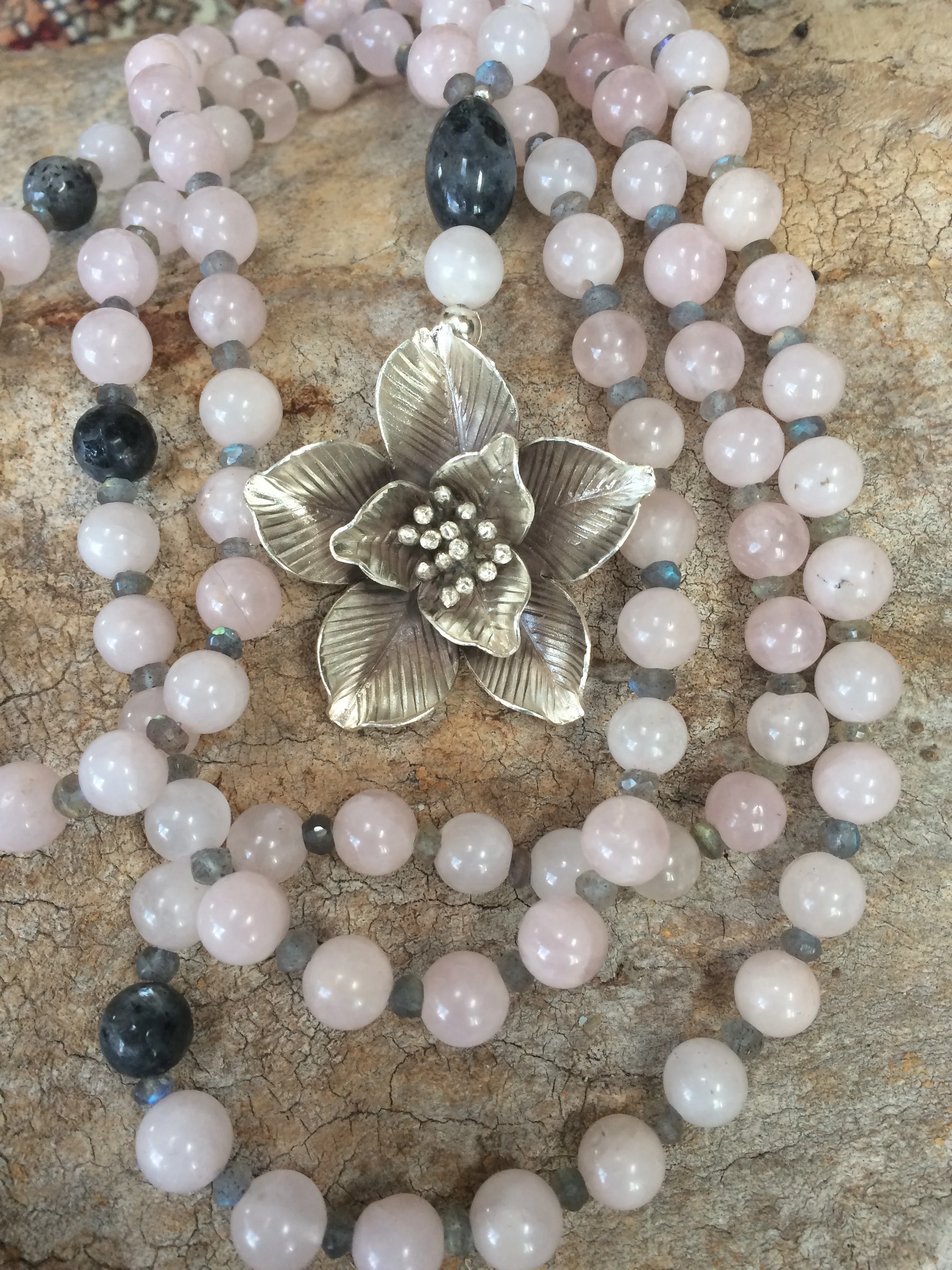 silver flower rose quartz mala.jpg