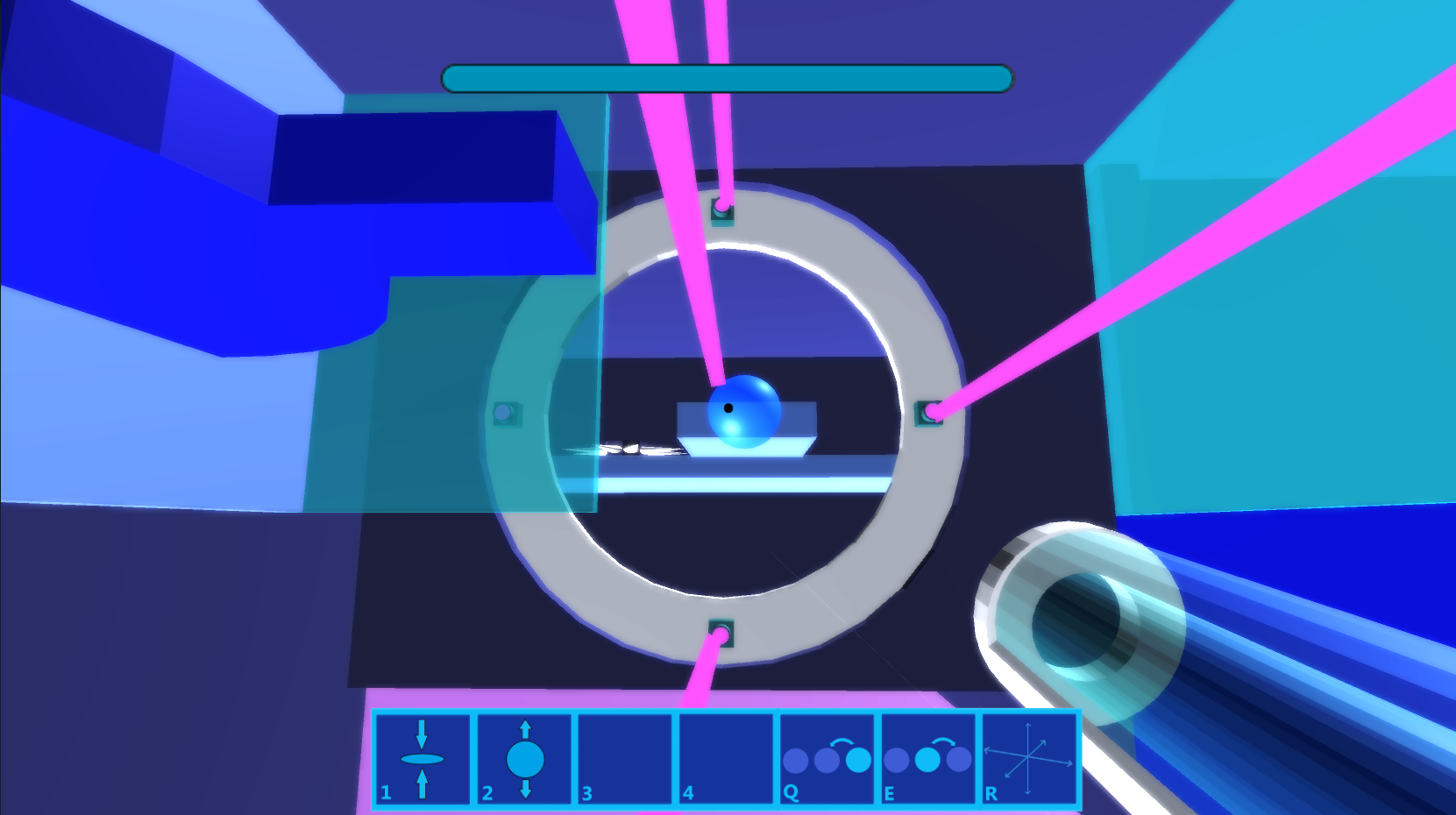 My second finished project - a first-person puzzle-platformer called "Bubble Shield.”