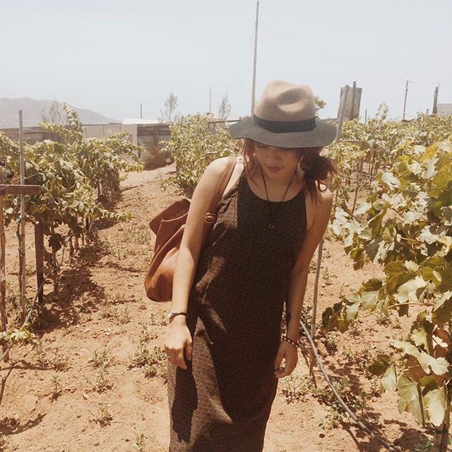 at the grapevines my dad was tending to, to make cheap wine in Ensenada. I miss him so much + getting him a fancy cellphone was the best investment ever. My day is full of happy .gifs hahahah 💕 #TBT