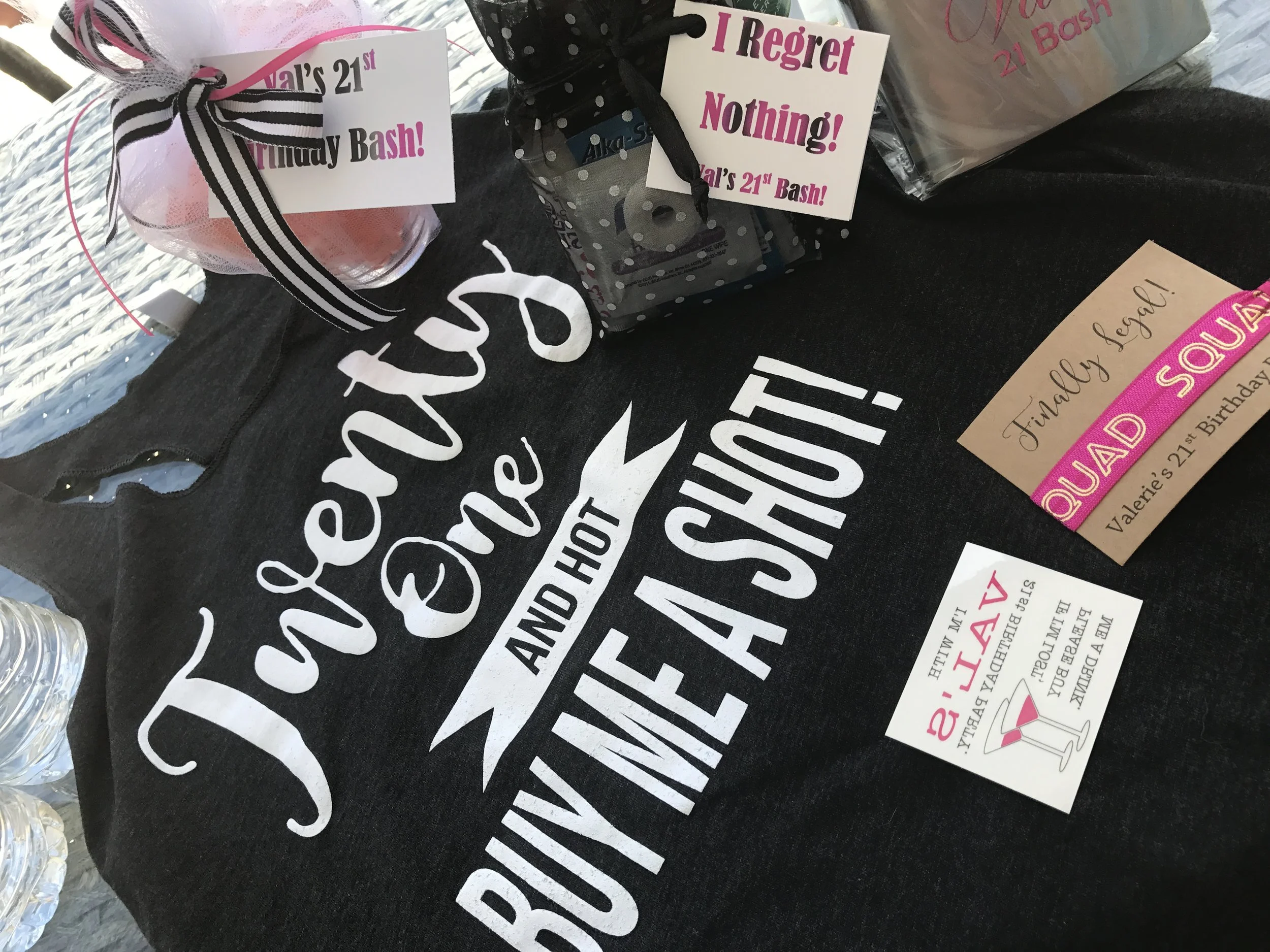 21st Birthday Favors