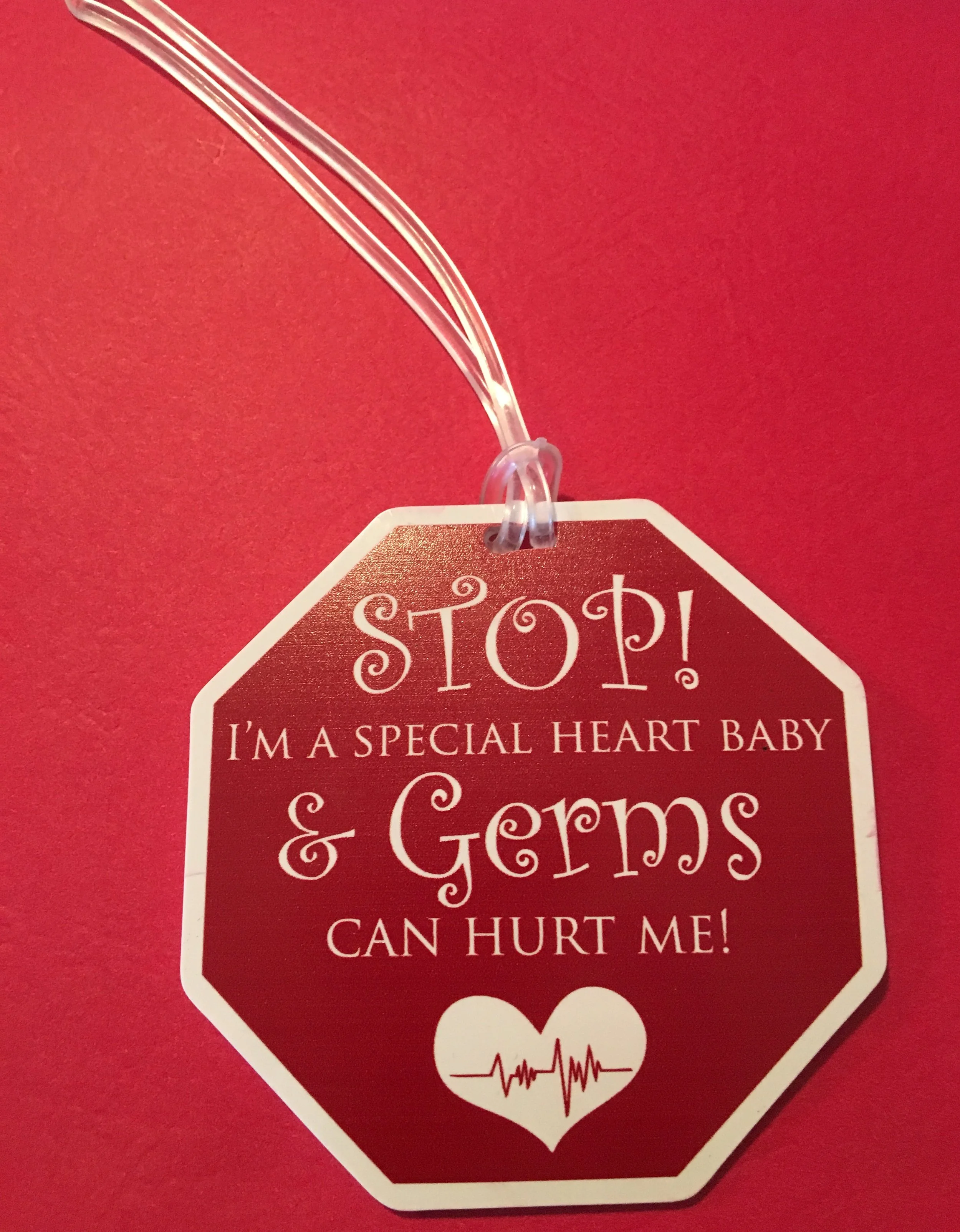 Kerrington's Heart 'Wash Hands' Tag