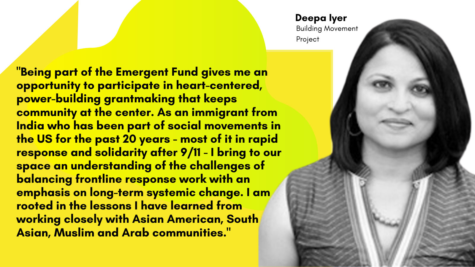 Deepa Iyer, Building Movement Project