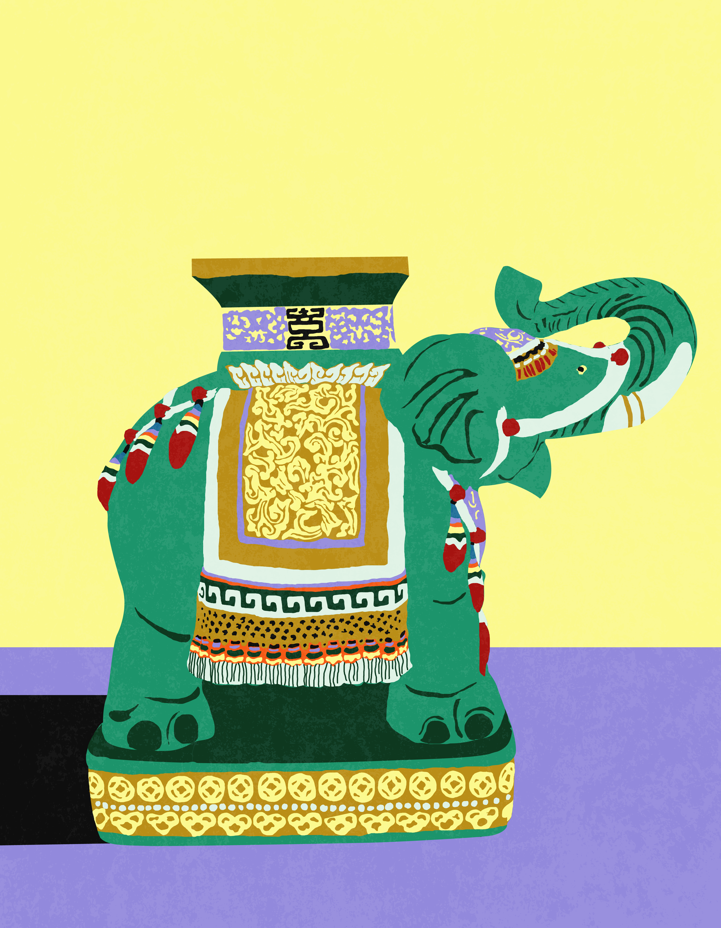 Elephant Garden Stool