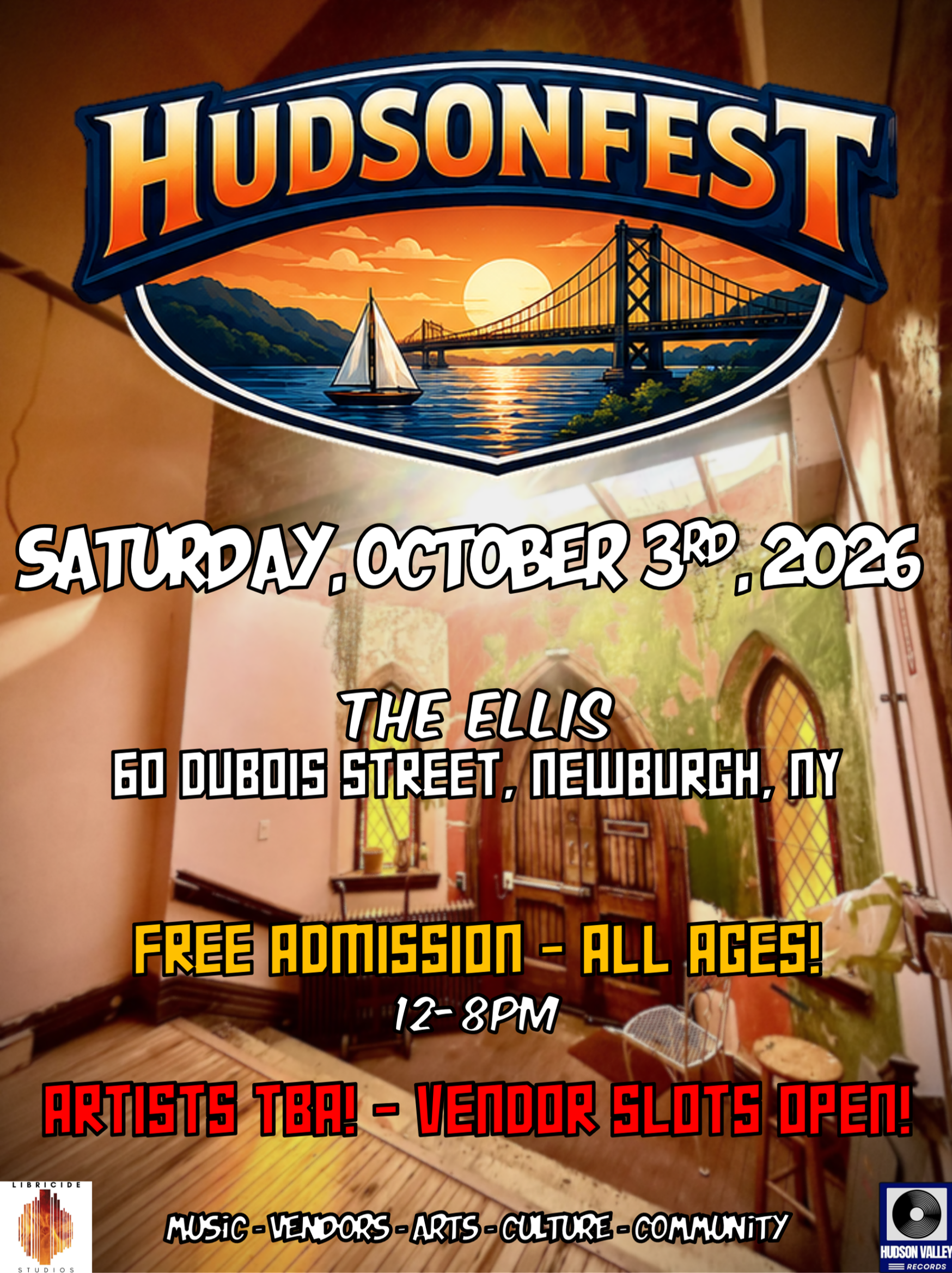 LIBRICIDE RETURNS TO HEADLINE SECOND ANNUAL HUDSONFEST IN NEWBURGH, NY | SAT 10/3/26 @ tHE ELLIS
