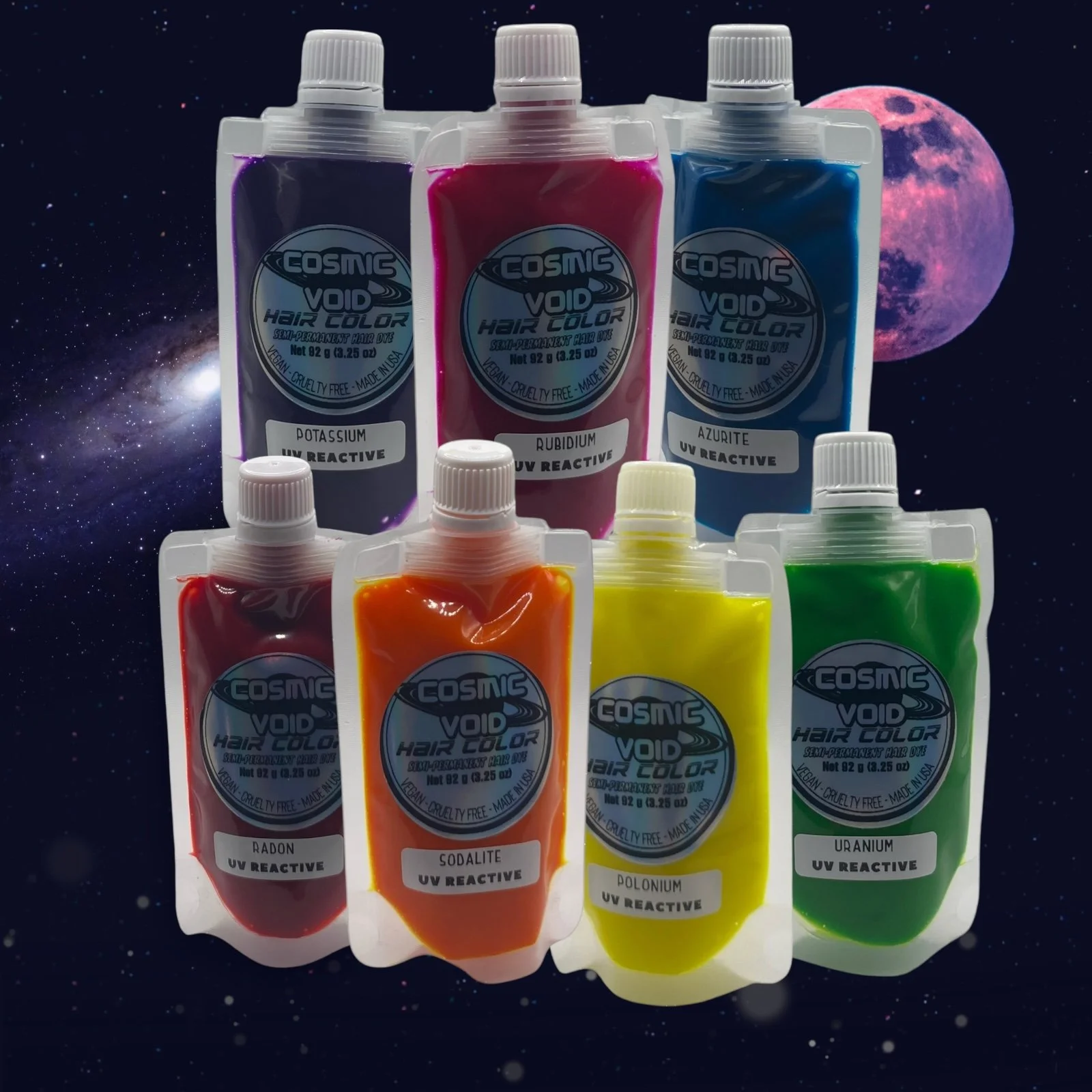 UV HAIR COLOR RAINBOW BUNDLE