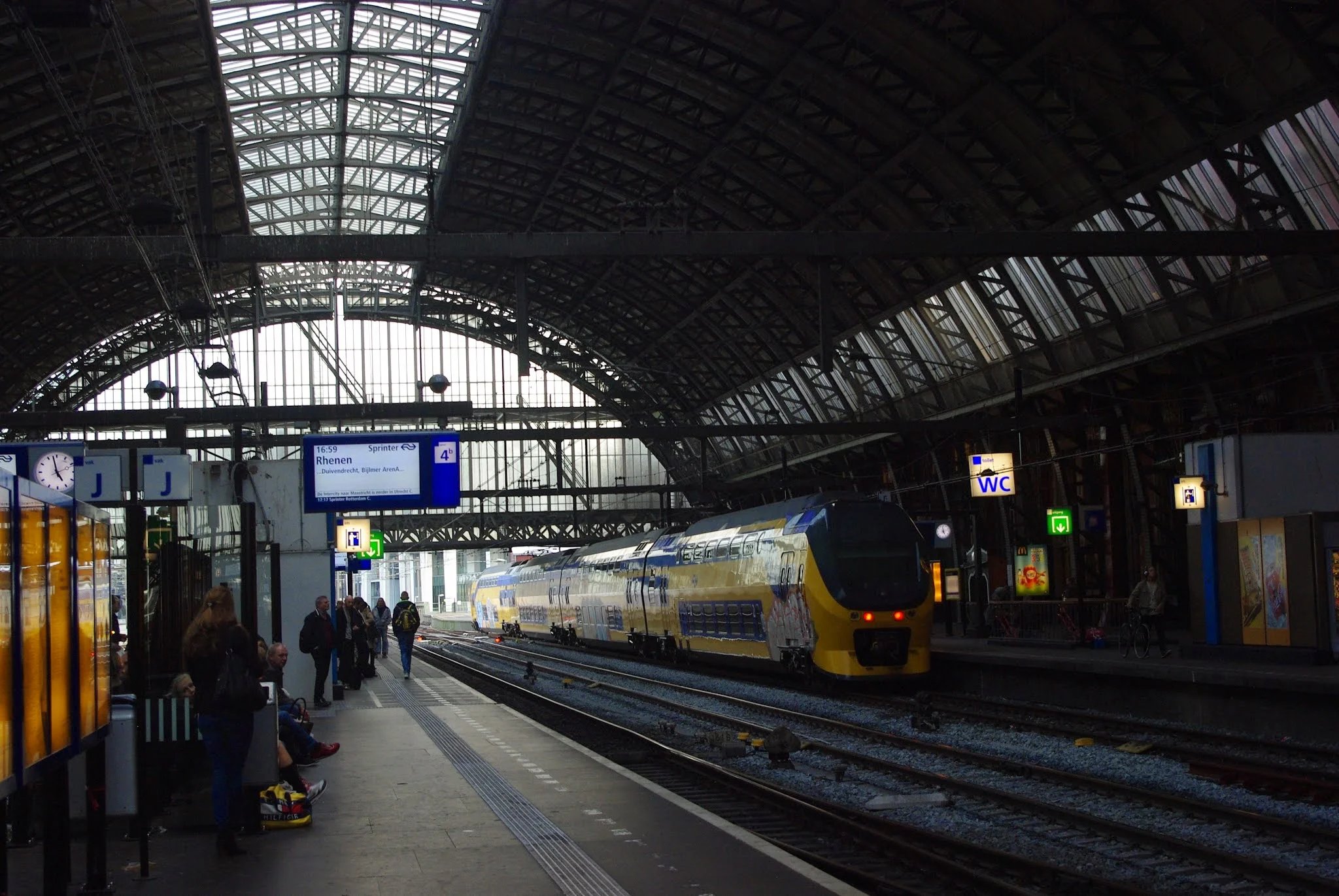 Centraal Station in Amsterdam.