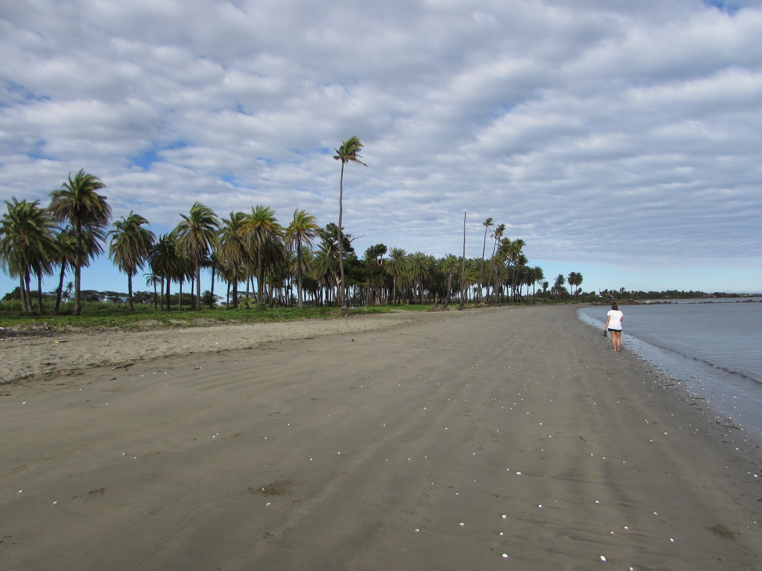 Down the beach from the hostel in Wailoaloa.