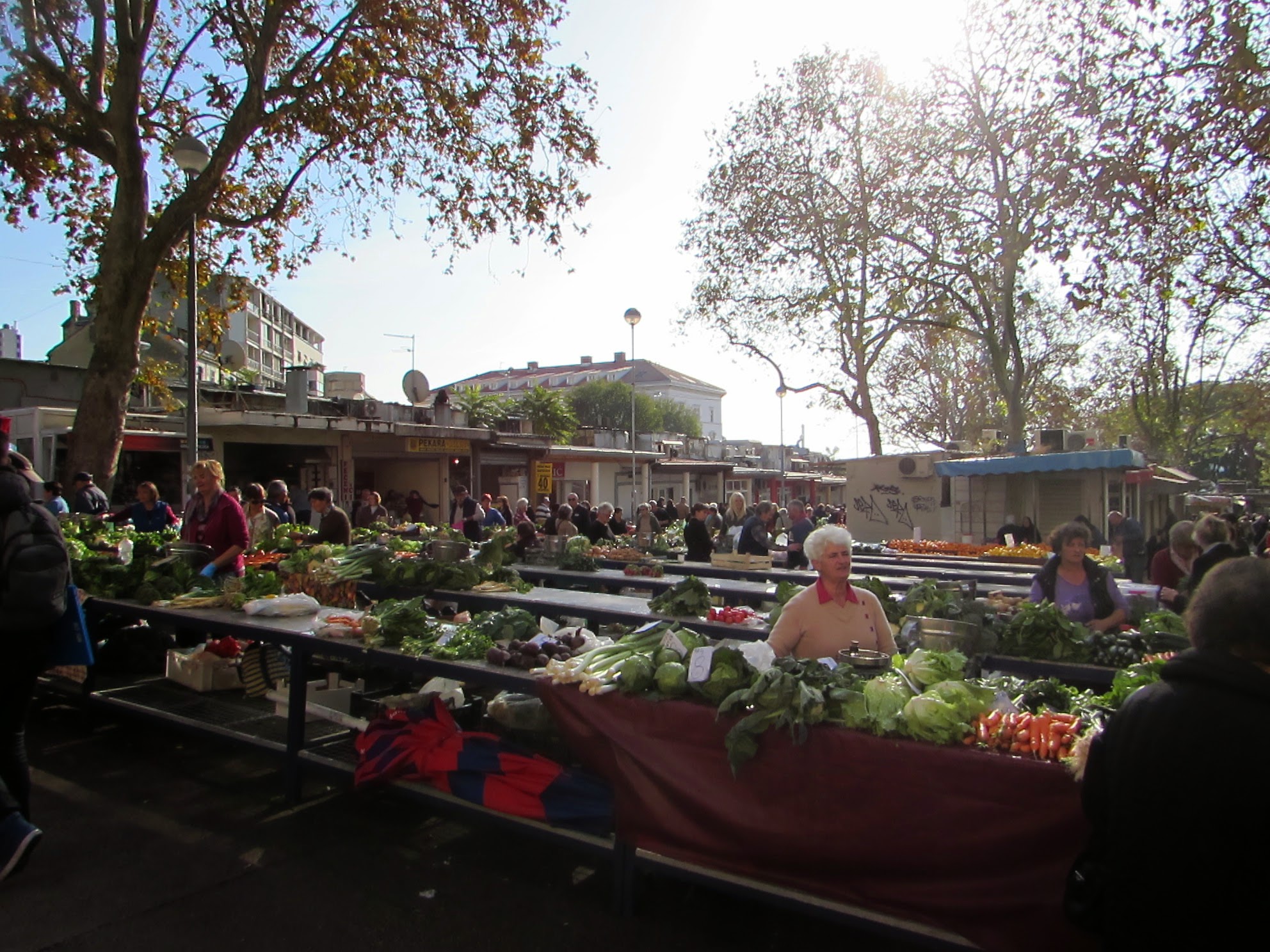 Pazar Market outside Diocletian's Palace, Split