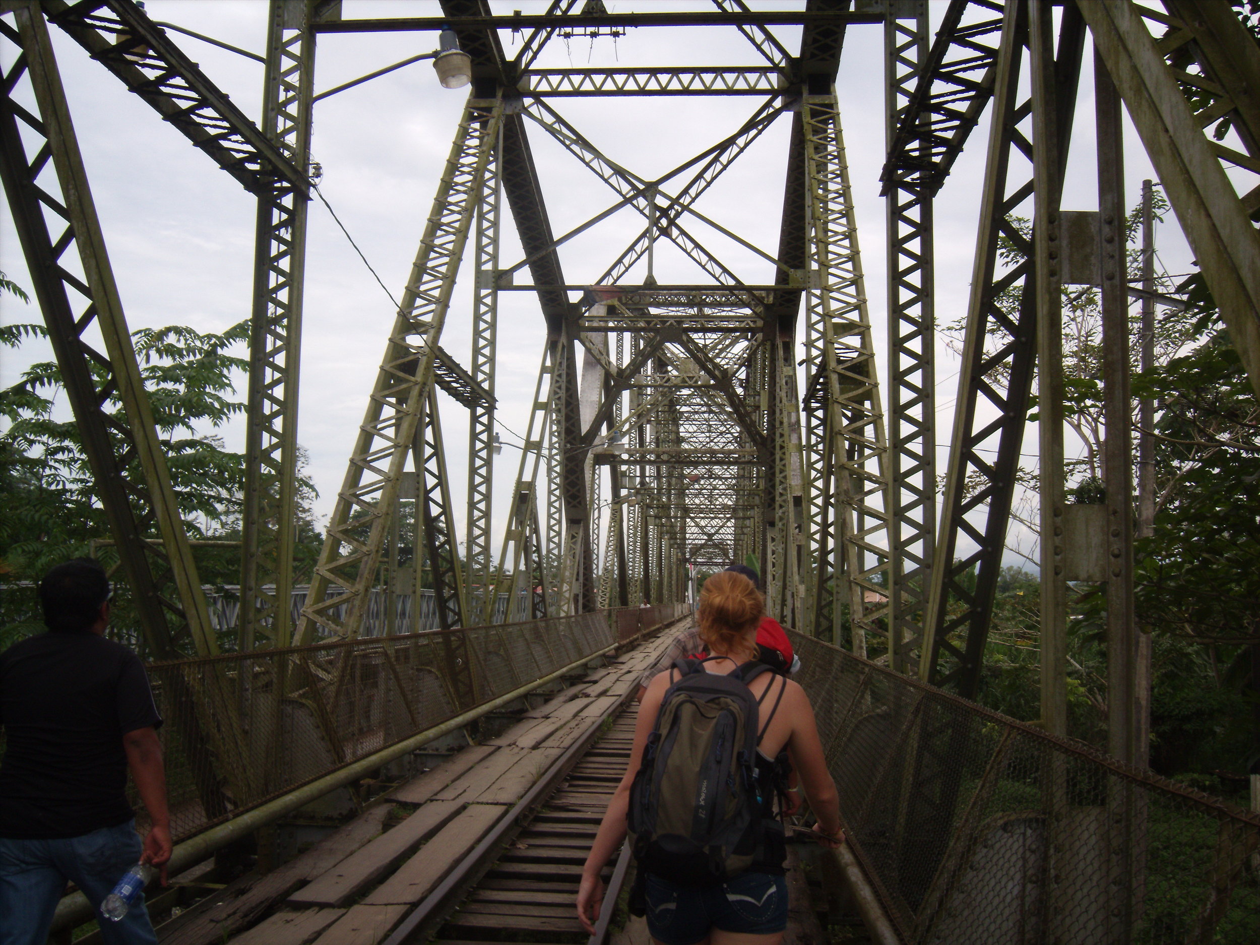 Walking across that rickety bridge...