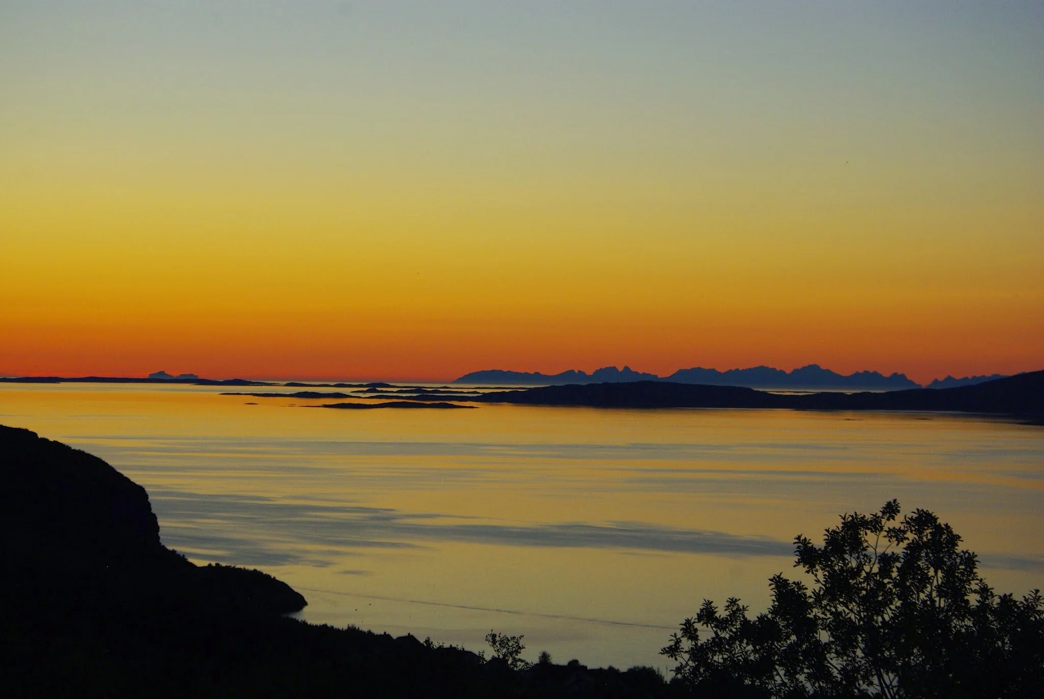Another incredible arctic sunset to end our foraging day, this time seen from the hills above Bodø,.