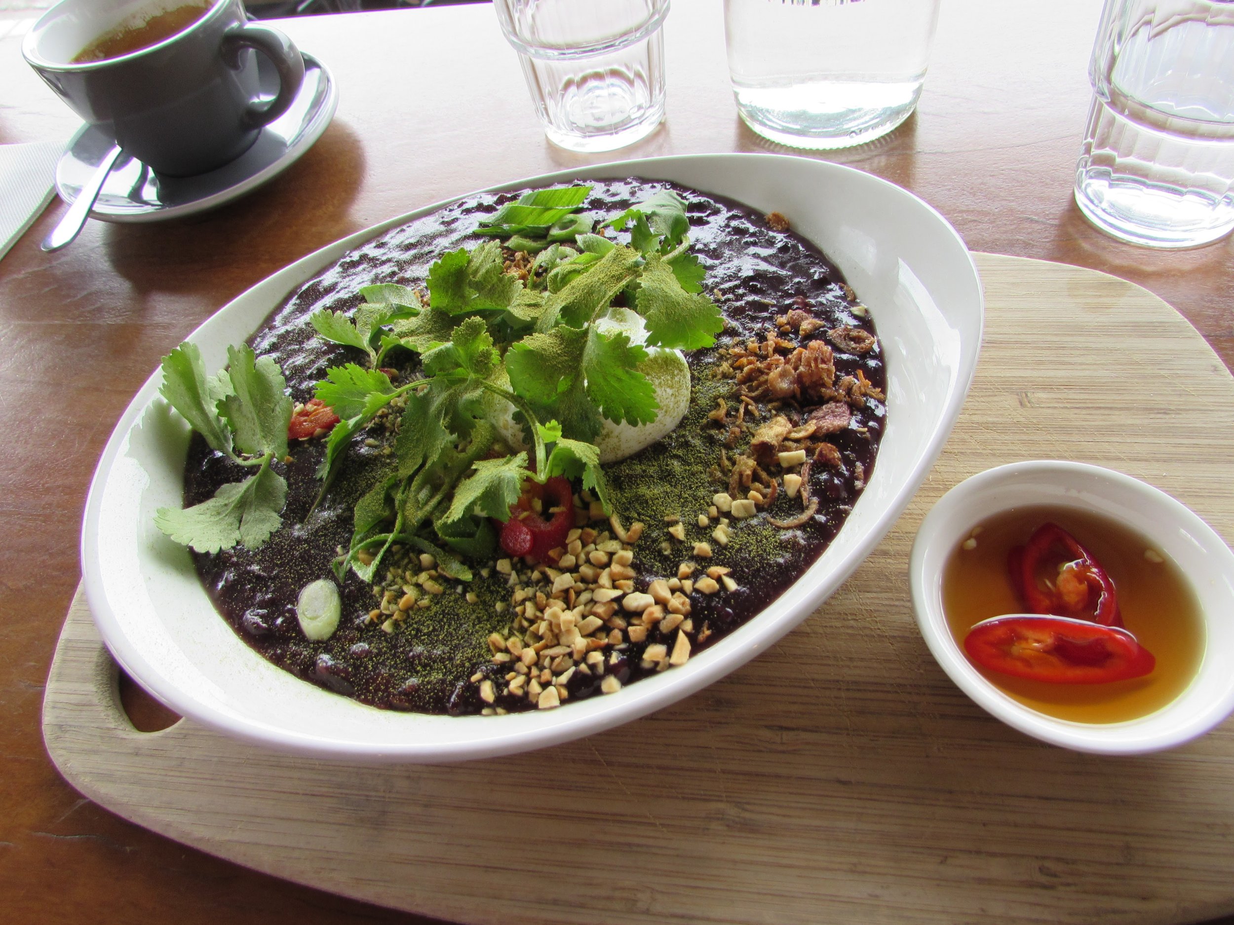 The congee at Short Round.