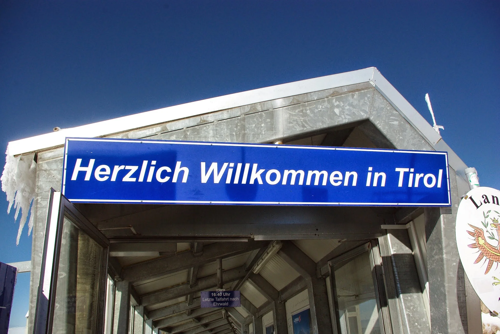 We briefly entered Tyrol, Austria! The Zugspitze straddles the border and even used to be the site of a border crossing station in pre-Schengen Europe.