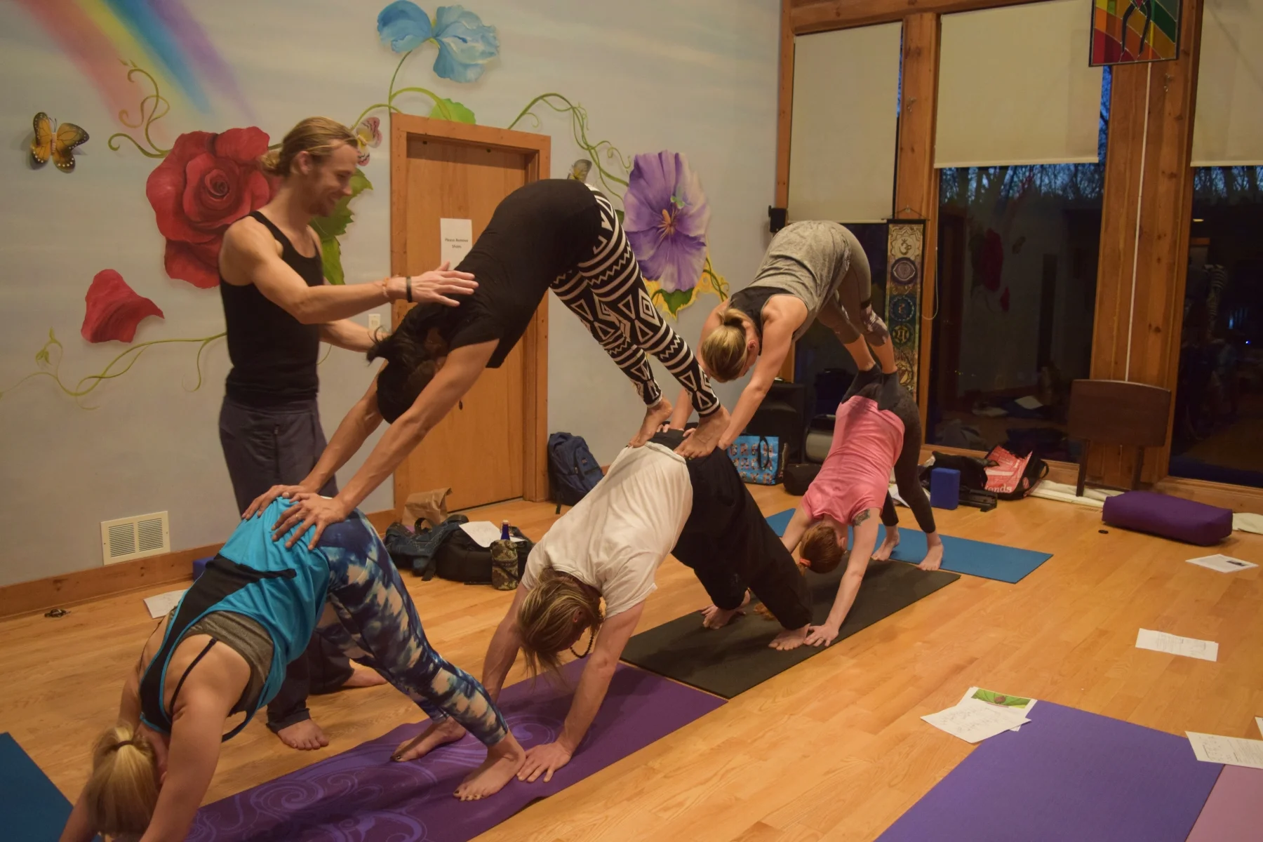  Acro Play at SoderWorld with some Hatha Yoga Teacher Trainees! 