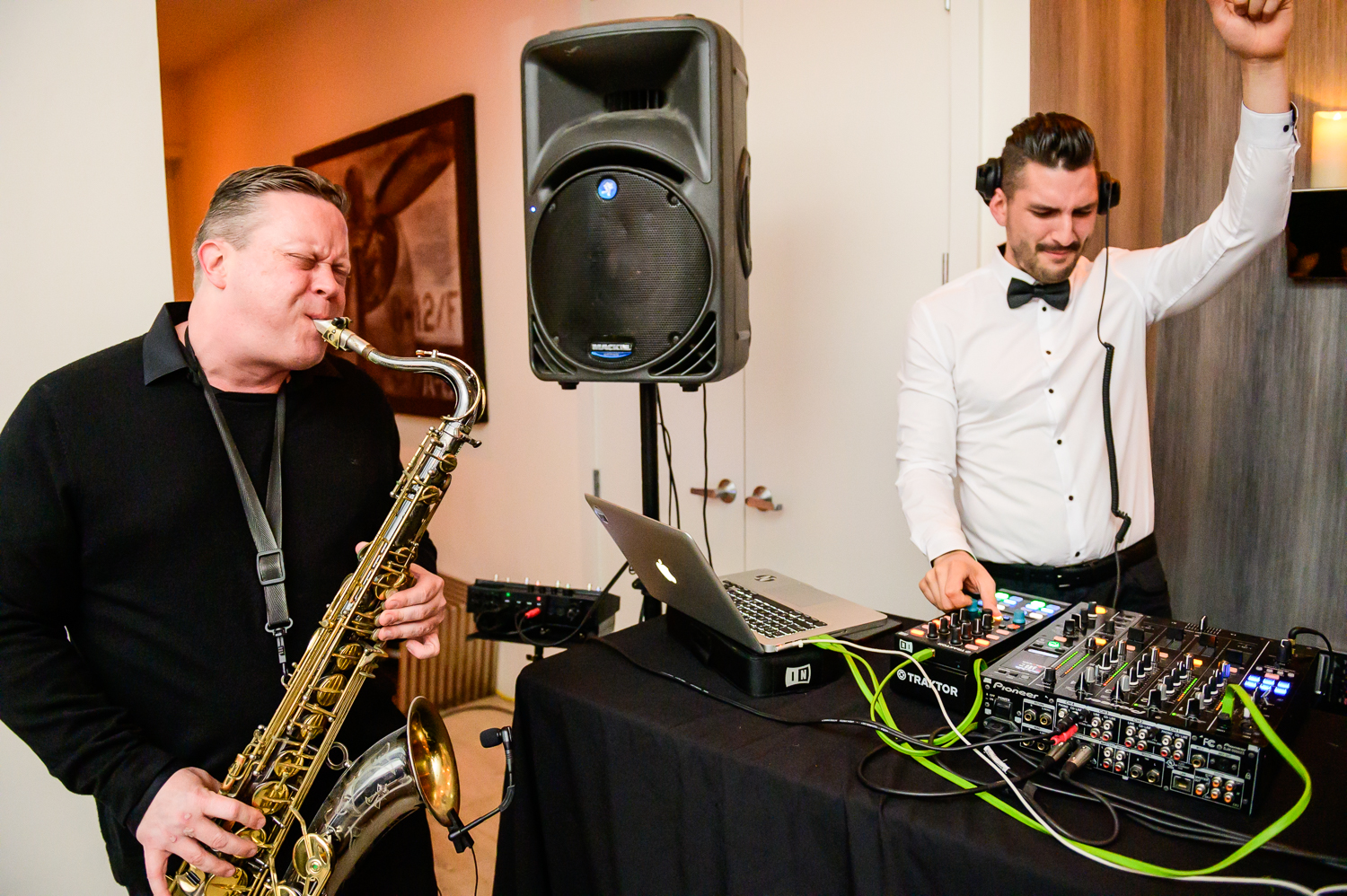 dj daniel londono saxophone hollywood hills