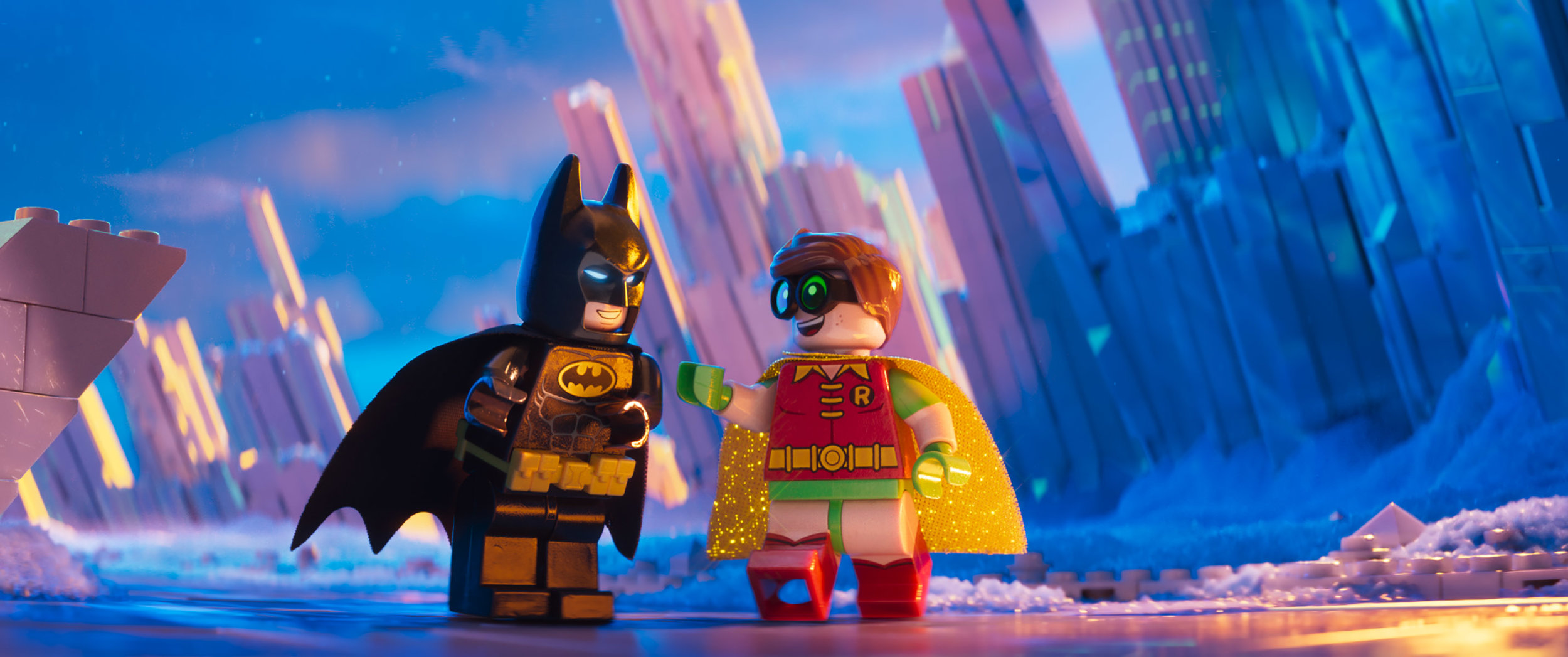 Robin and Batgirl 40in x 50in Lego Batman Movie Silky Soft Throw with Batman 