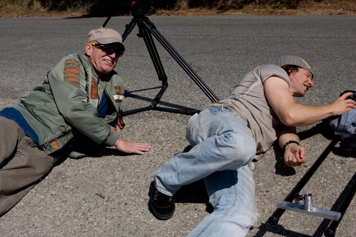 Tim Thomerson takes time out to admire Worth’s directing style