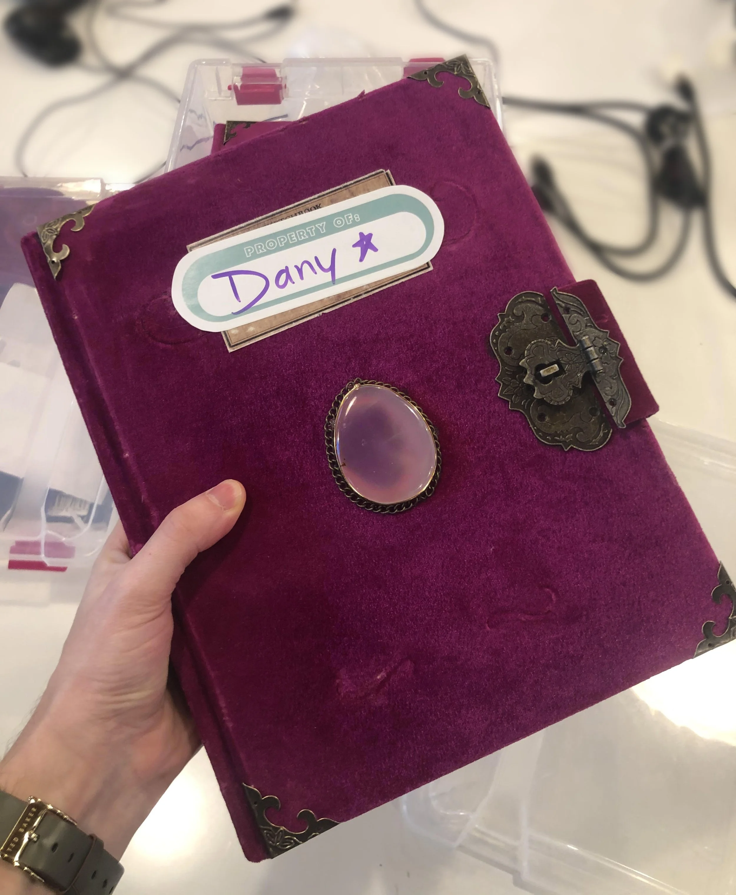 Pitch document turned hero prop for the filming of Making Friends.