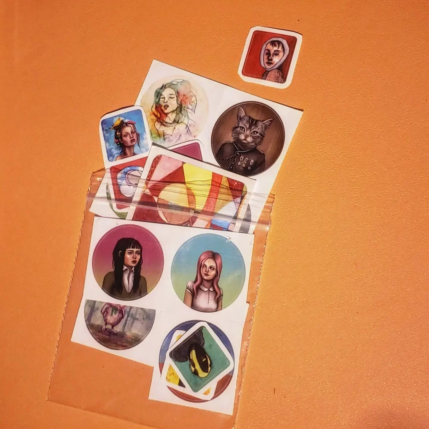 These are the stickers I've gathered up to share with my Patrons! I'll be taking a trip to the mail box soon and these will be shared amongst any and all of my patrons 😉 check my website carolroque.com to learn more #PATREON 
🙃 
🙃
#carolroque #Bro
