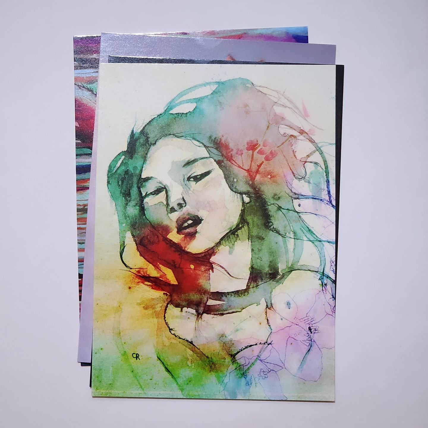 New postcard size prints now in my  e t s y  store @carolroque 

#cherryblossomgirl #printshop #supportarts #brokebot #carolroque