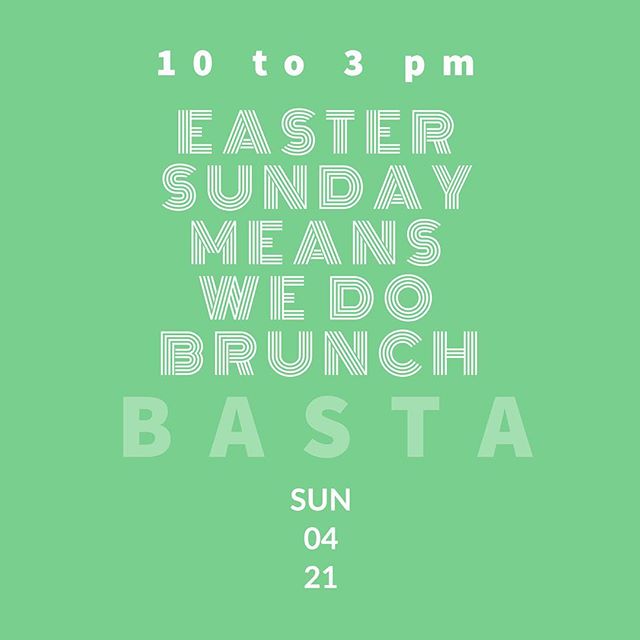 Easter Sunday WE BRUNCH!
Book your seat today. *** link in Bio ***
