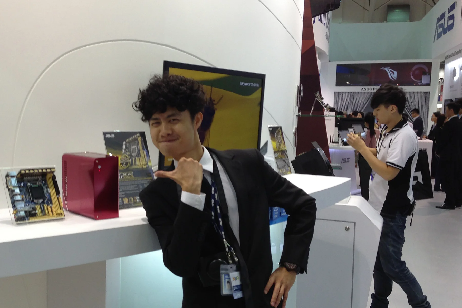 Me introducing my products at Computex Taipei 2013, one of the biggest technology trade show in the world.