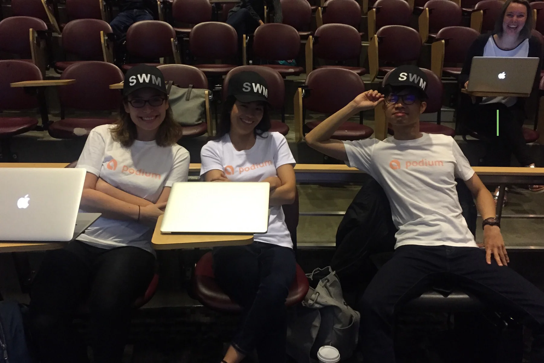 Team t-shirt and baseball cap. So hot right now.