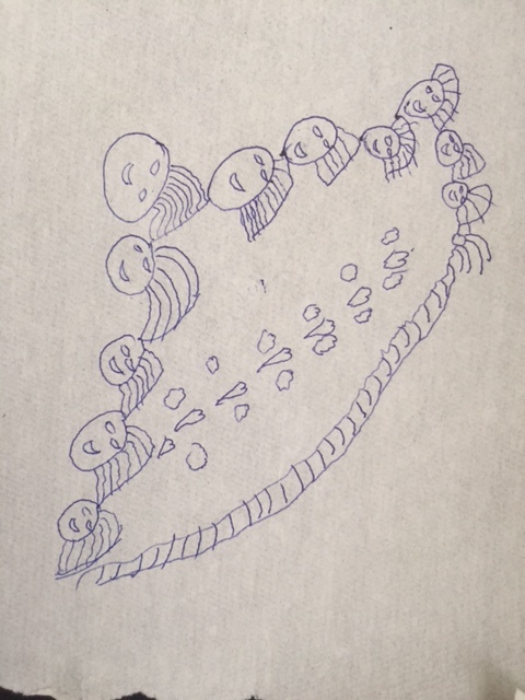 Μια γλυκιά ζωγραφιά από ένα κοριτσάκι..