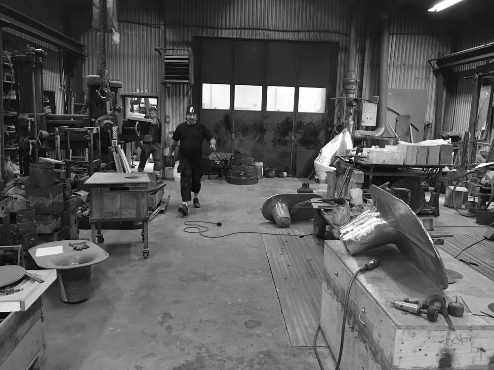 Tony Kempe of M & E Ohlssons Klockgjuteri