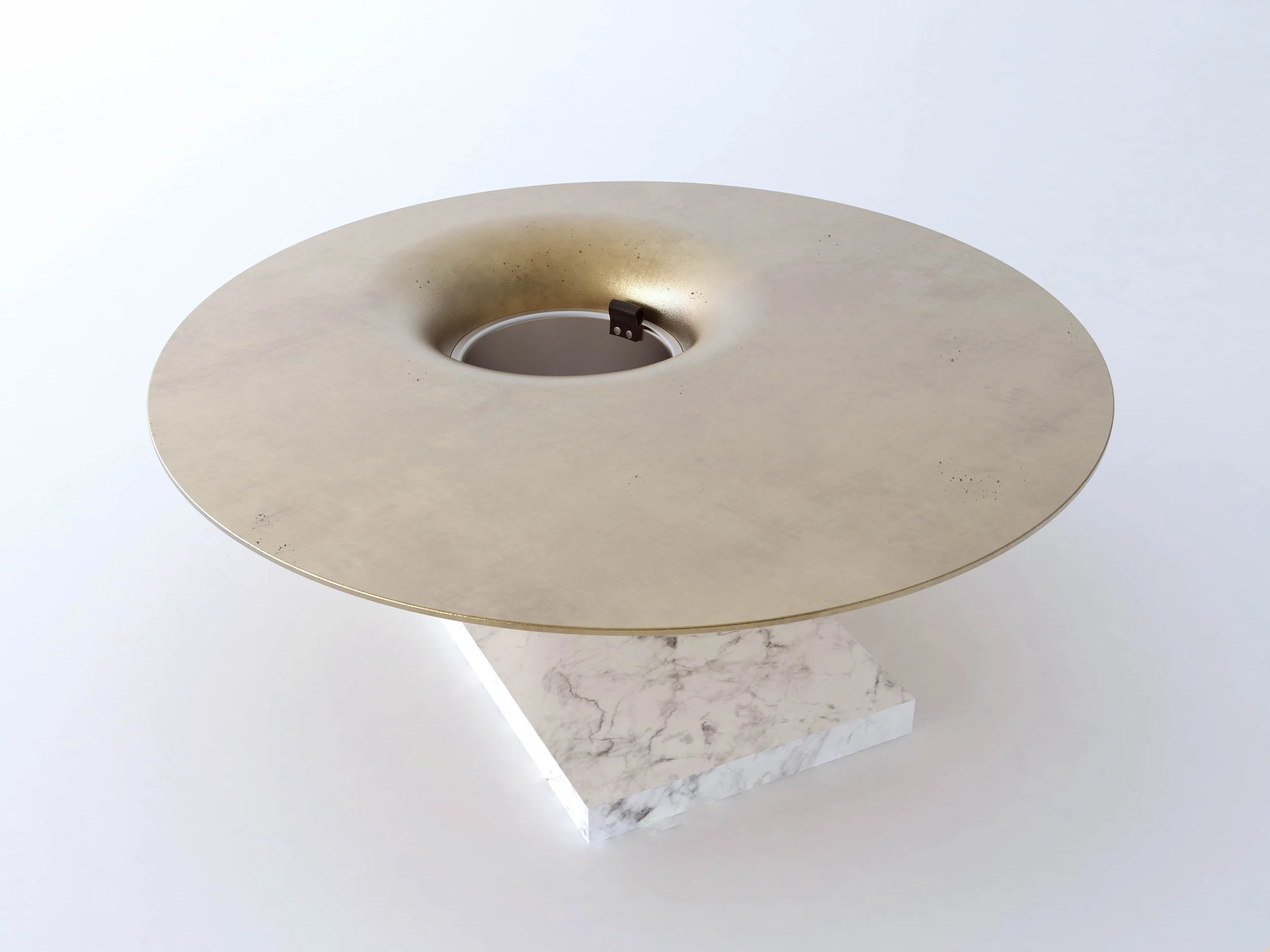 Champagne Table, Round, Render for client.