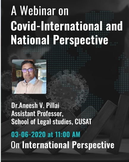 WEBINAR ON COVID 19 ON INTERNATIONAL PERSPECTIVE FEEDBACK - SAVEETHA SCHOOL OF LAW, SAVEETHA UNIVERSITY, SIMATS