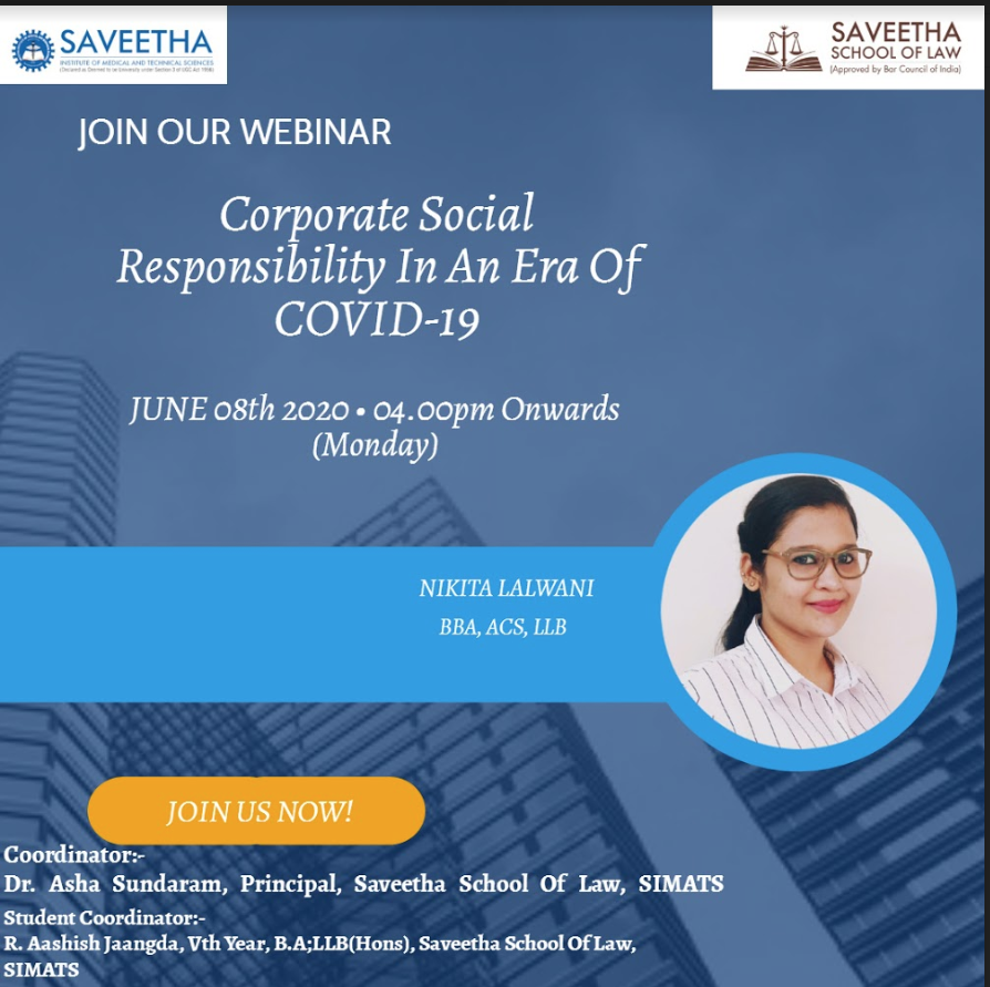 An Corporate Social Responsibility In An Era Of COVID-19