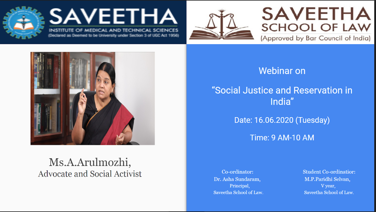 Social Justice and Reservation