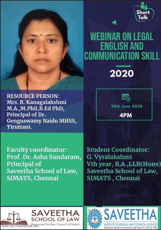 Legal English and Communication skills