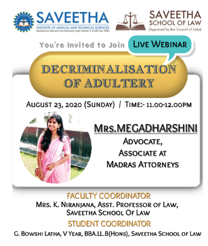 DECRIMINALISATION OF ADULTERY