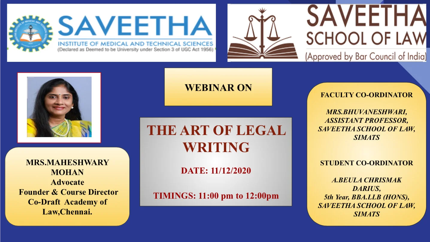 The art of legal writing
