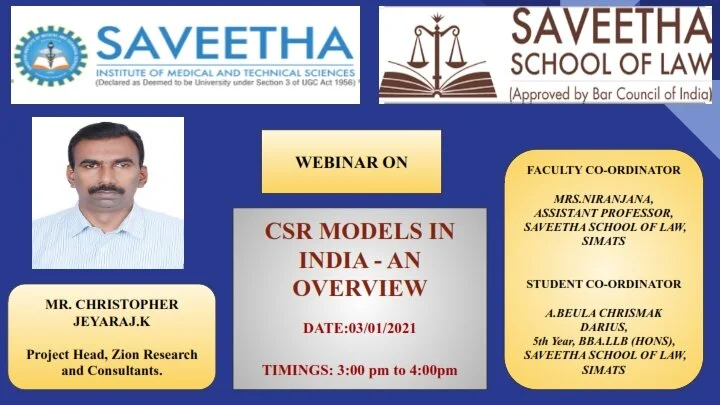 CSR Models in India: An overview.