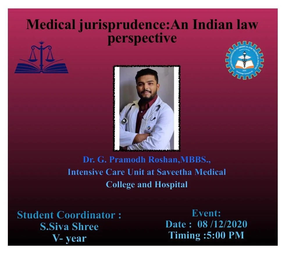 Medical Jurisprudence: An Indian Law perspective
