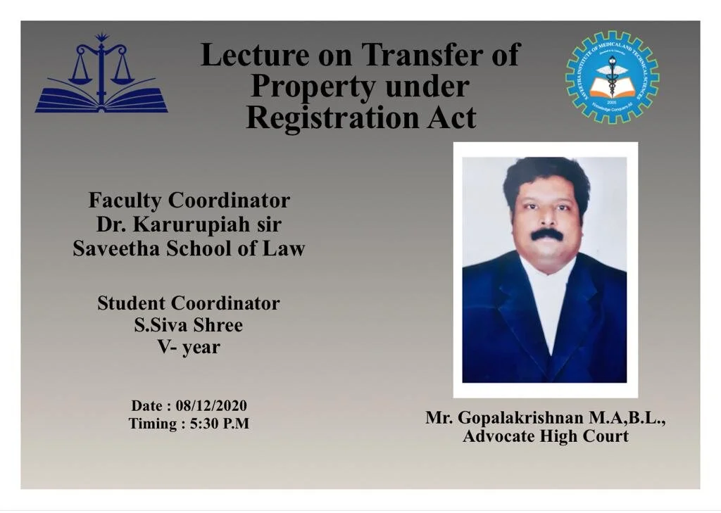 Transfer of Property under Registration Act