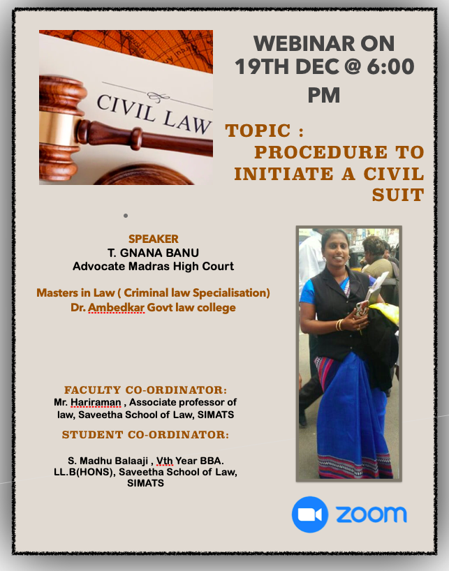 PROCEDURE TO FILE A CIVIL SUIT 