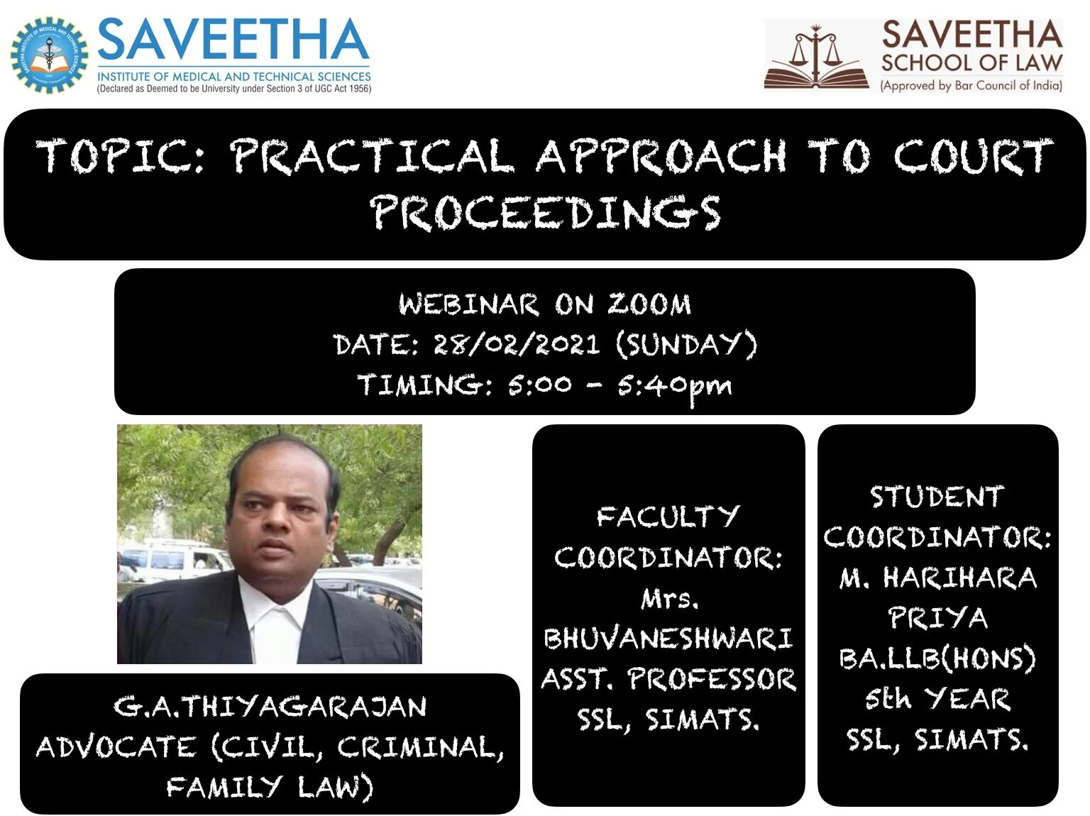 Practical approach to court proceedings