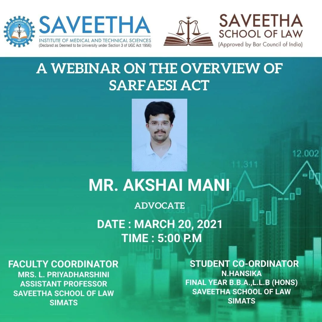 THE OVERVIEW OF SARFAESI ACT