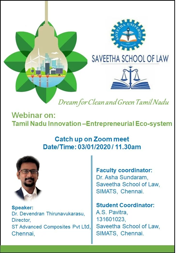 Emgering growth of innovation and entrepreneurship in Tamil nadu
