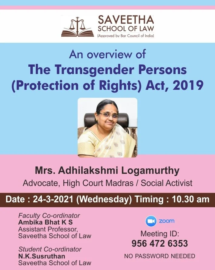 The Transgender Persons ( Protection Of Rights) Act, 2019 