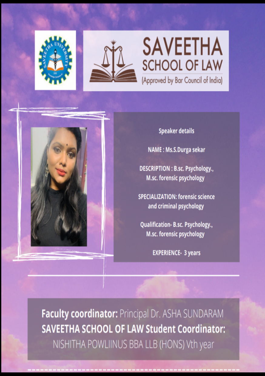 The forensic psychology in forensic science